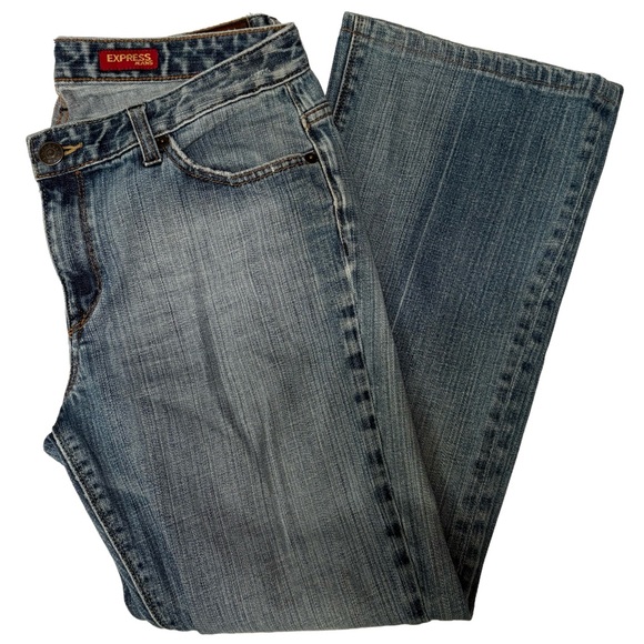 Express Vintage Y2K Low Rise Mia Boot Cut Jeans | Size 12 - Picture 1 of 8